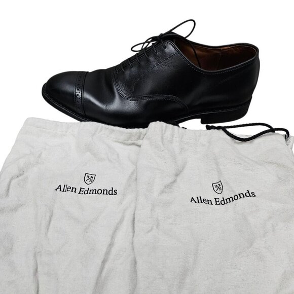 Allen Edmonds Fifth Avenue Cap-toe Oxford Black Leather Dress Shoe With Dust Bag main image 6